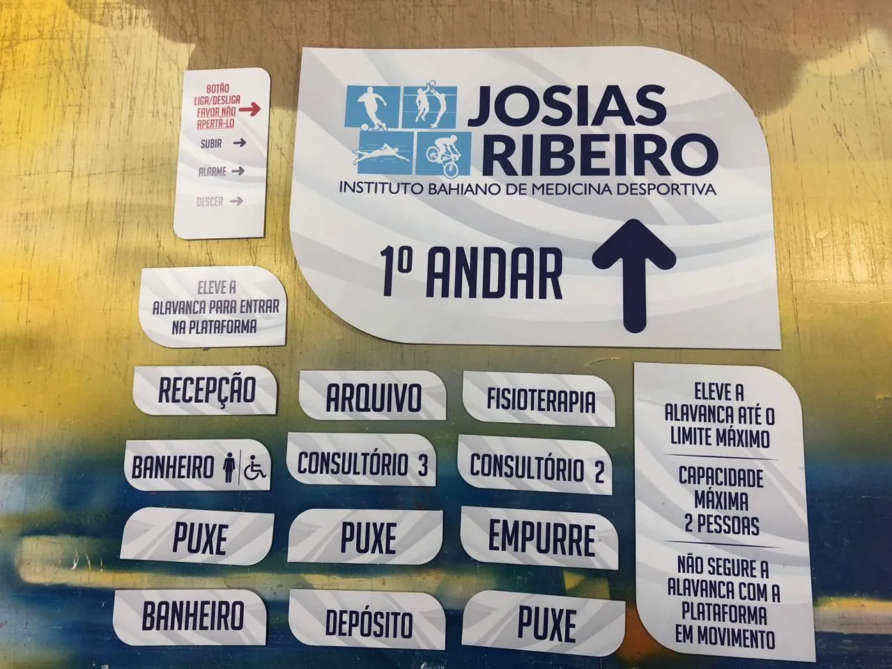 Placa de Sinalização Interna